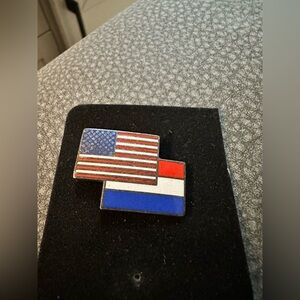 Vintage United States and the flag of the Netherlands
